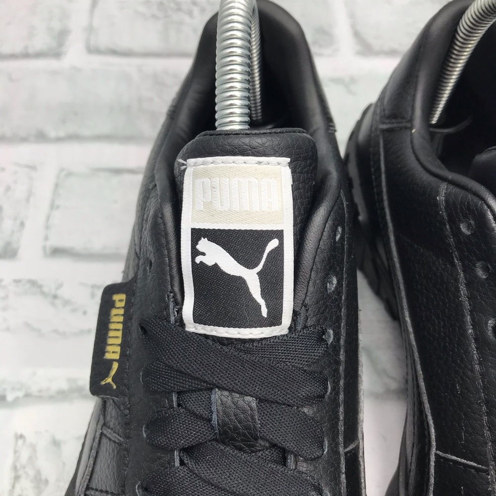 NEW Puma Cali Leather Black Gold - Picture 7 of 8